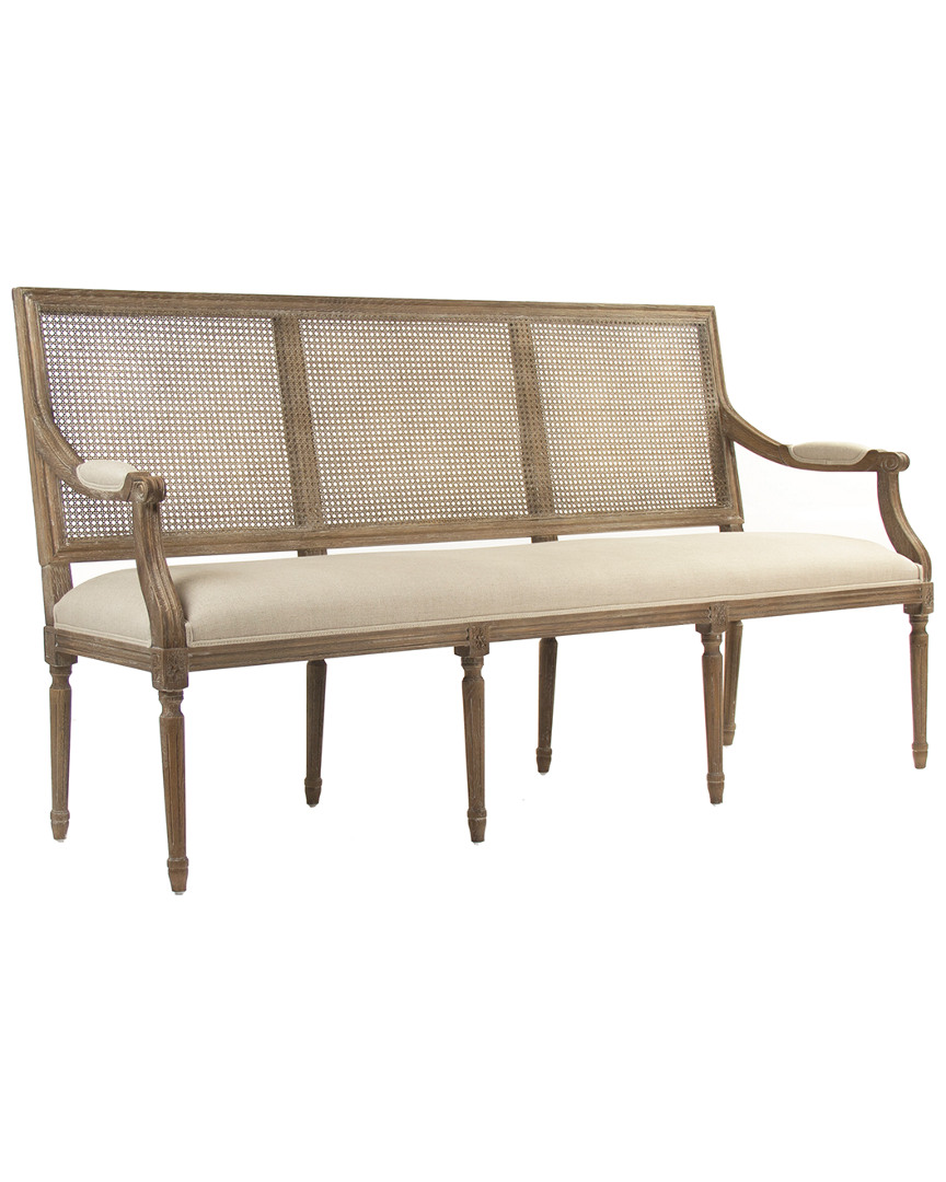 Zentique Louis Cane Back Bench