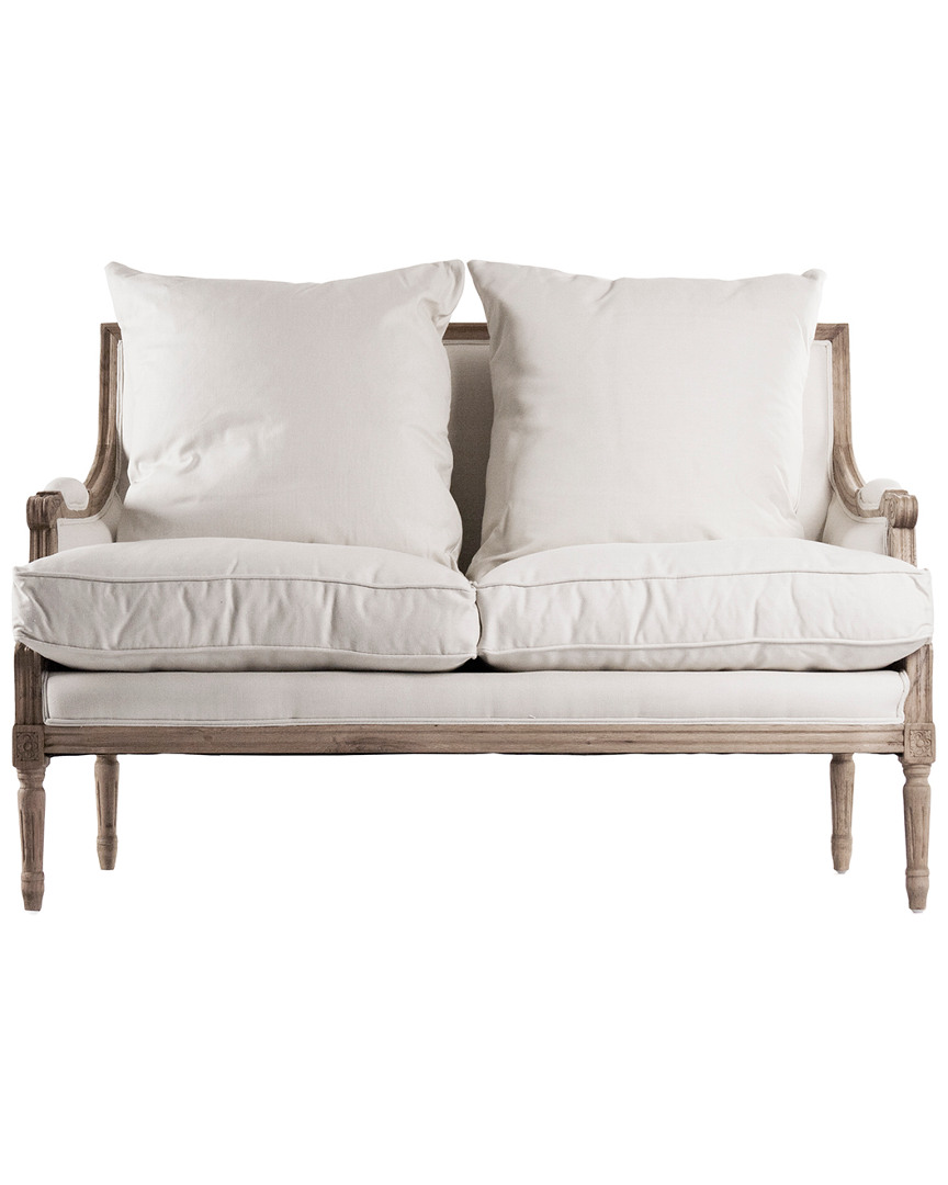 Zentique Louis Settee In Brown