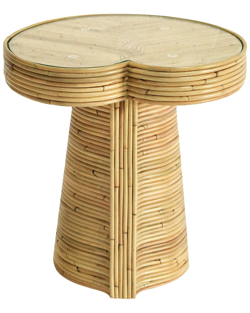 Safavieh Couture Nile Rattan Short Accent Table