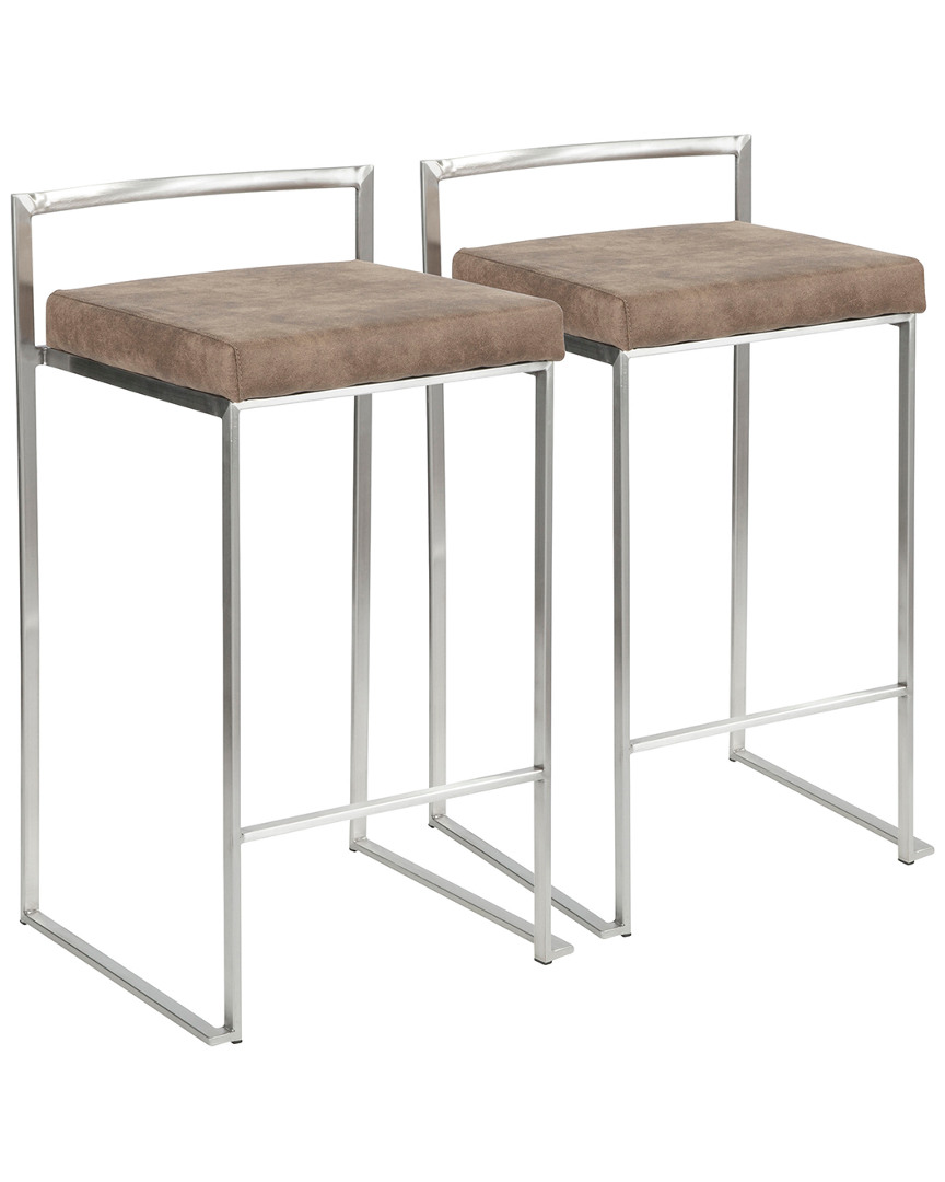 Lumisource Set Of 2 Fuji Counter Stools