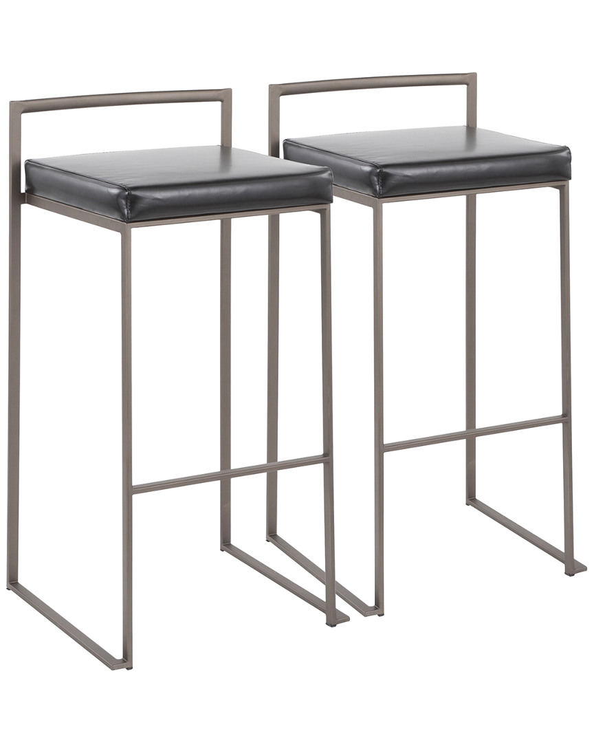 LUMISOURCE LUMISOURCE SET OF 2 FUJI STACKER BARSTOOLS