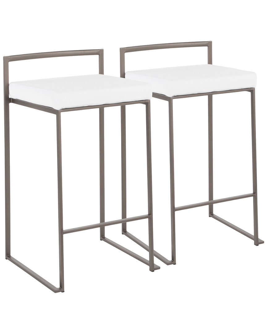 Lumisource Set Of 2 Fuji Stacker Counter Stools
