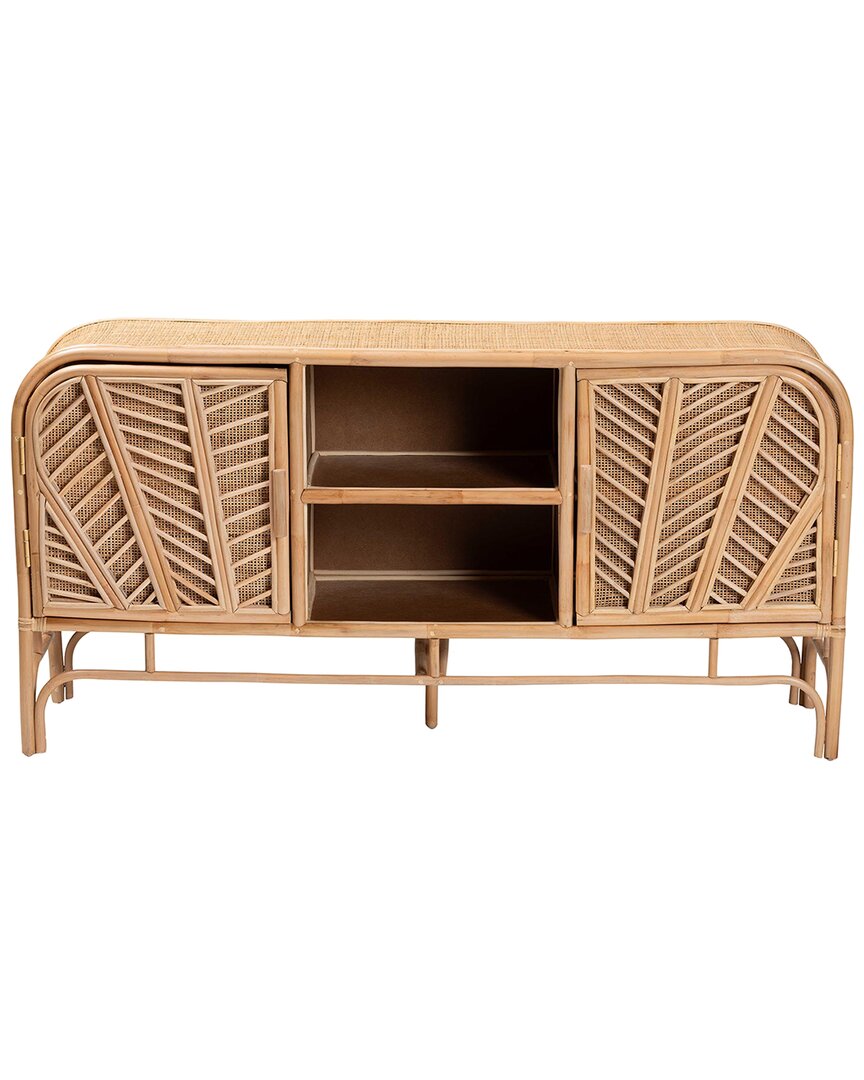 Baxton Studio Carabella Bohemian Natural Rattan 2-