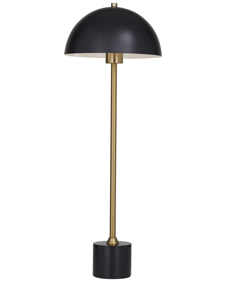 Peyton Lane Metal Umbrella Style Desk Lamp In Black