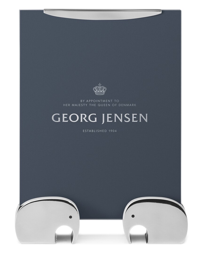 Georg Jensen Elephant 5x7 Photo Frame In Silver
