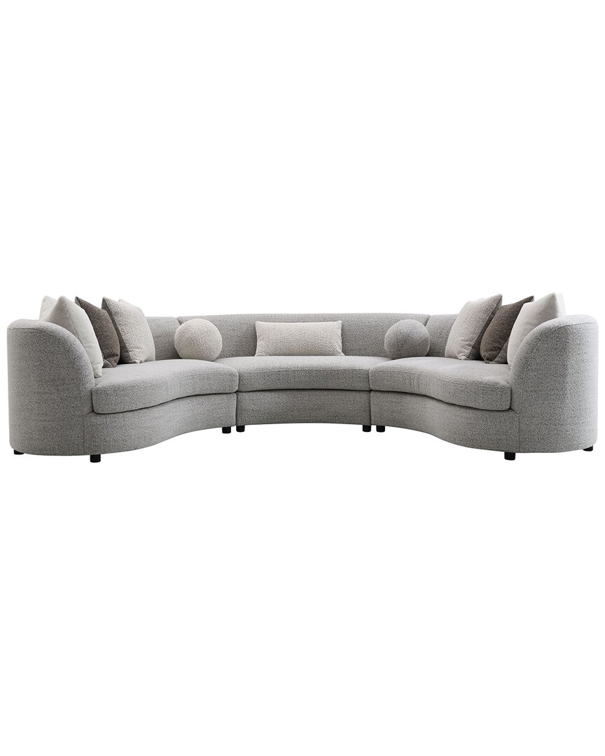 Acme Furniture Ivria Sectional Sofa With 9 Pillows