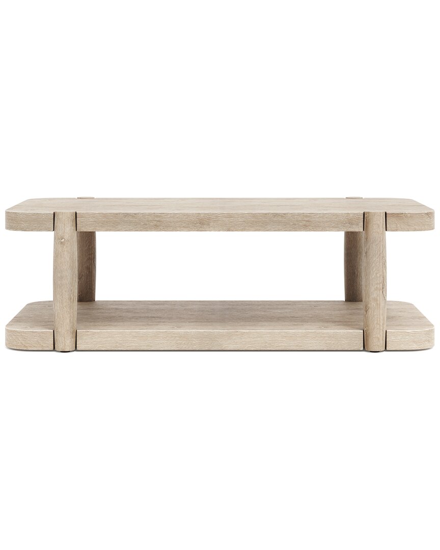 Bernhardt Antibes Rustic Oak Cocktail Table In Brown