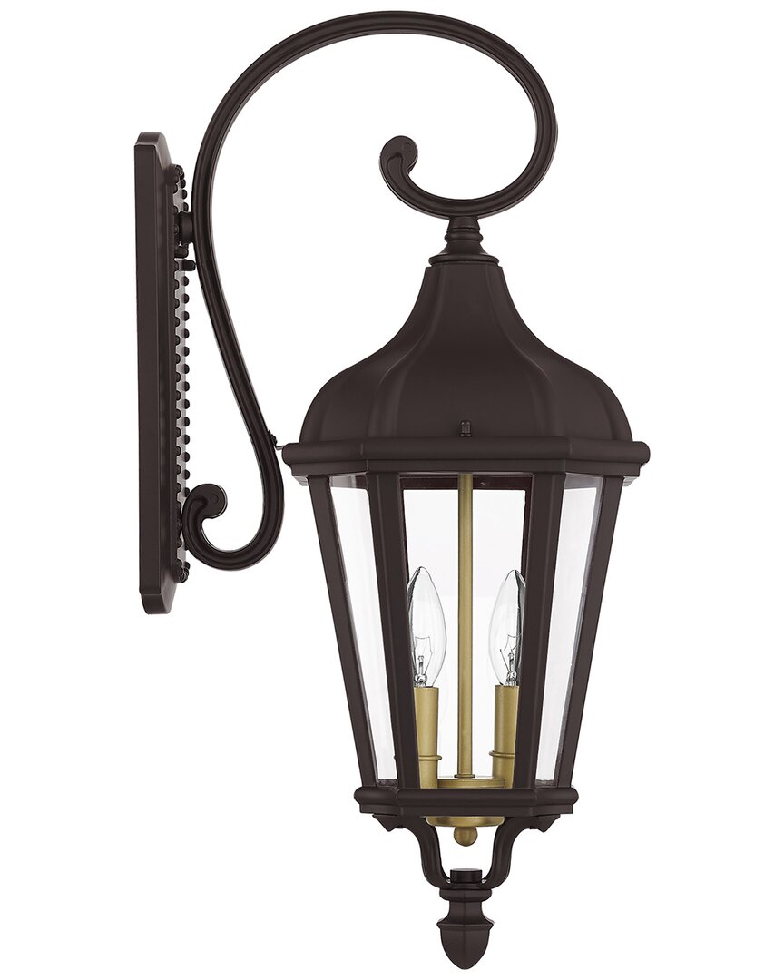Livex Lighting Morgan 2 Lt Bz Outdoor Wall Lantern