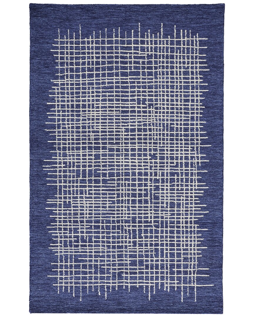 Weave & Wander Carrick Transitional Abstract Accent Rug In Blue