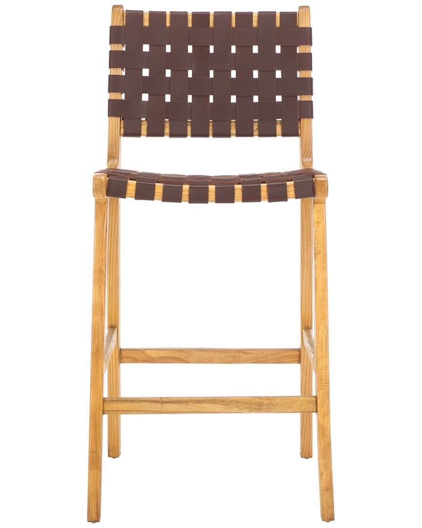 Safavieh Adah Leather Counter Stool In Multi