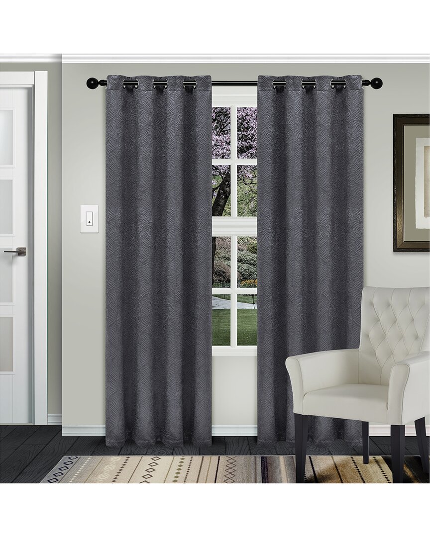 SUPERIOR SUPERIOR WAVERLY INSULATED THERMAL BLACKOUT GROMMET CURTAIN PANEL SET