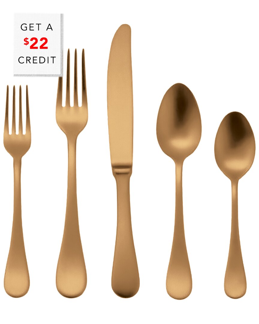 Mepra Brescia Oro 5pc Place Setting With $22 Credit