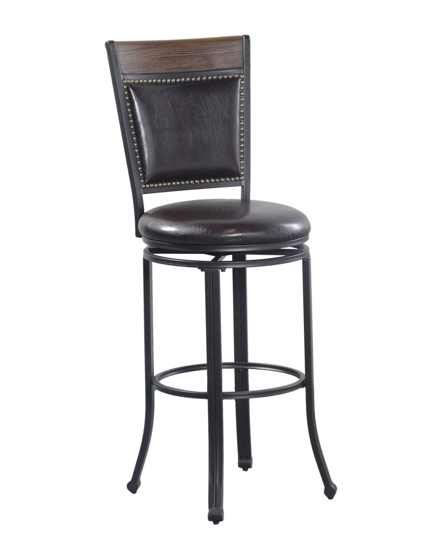 Powell Franklin Bar Stool In Brown