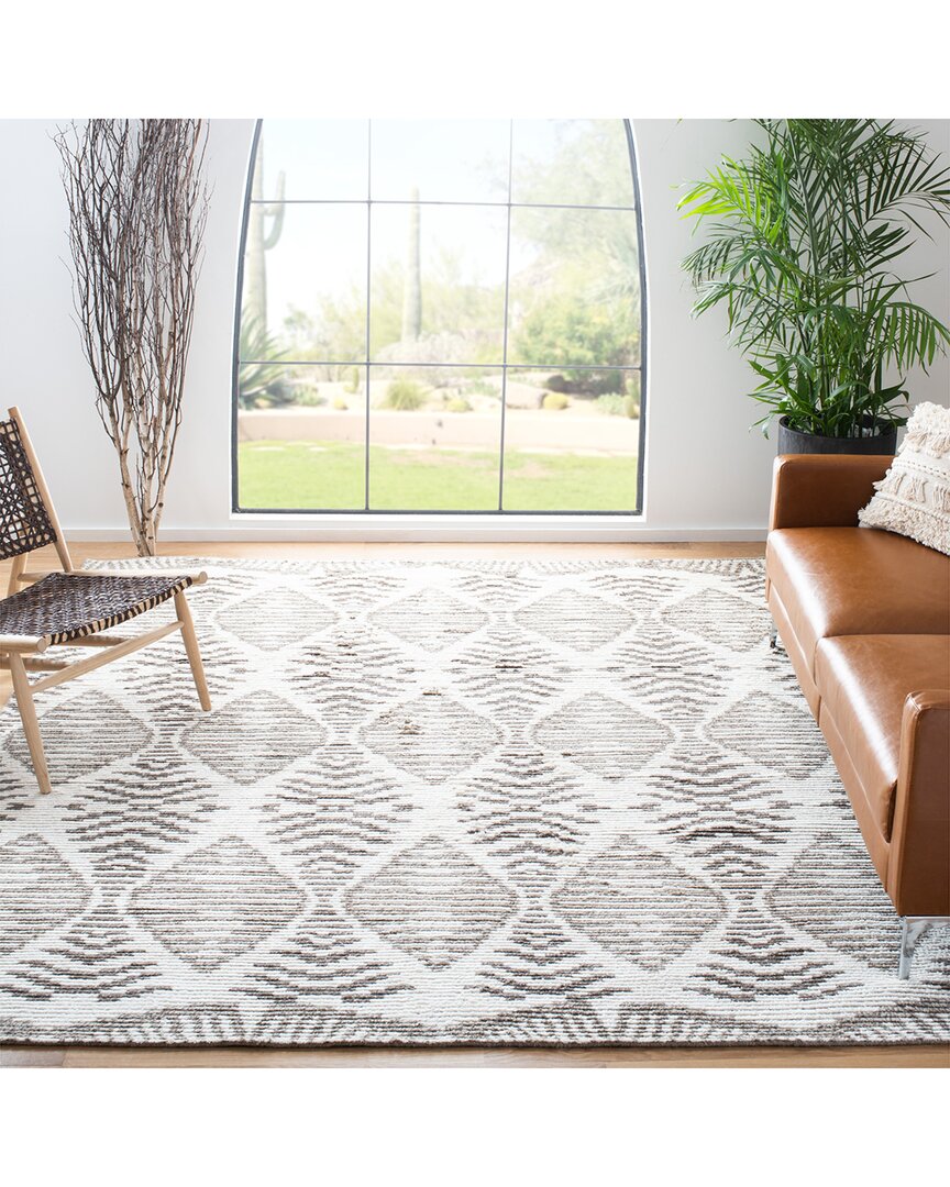 Safavieh Kenya Hand Knotted Wool Rug In Grey