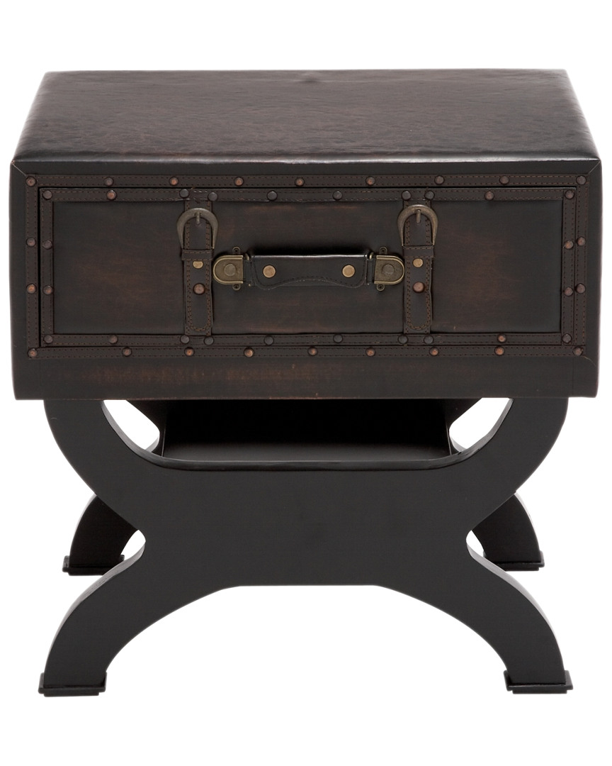 Peyton Lane Leather End Table
