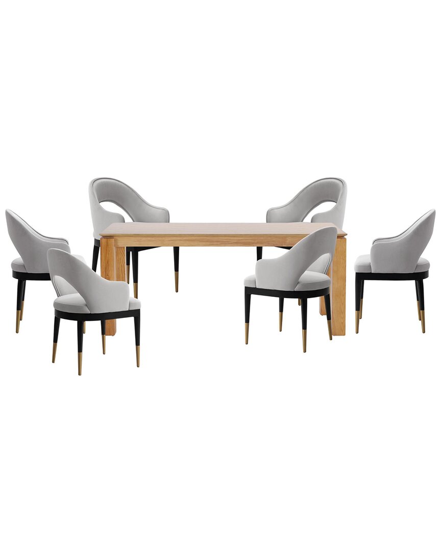Manhattan Comfort Modern 7pc Full Dining Set