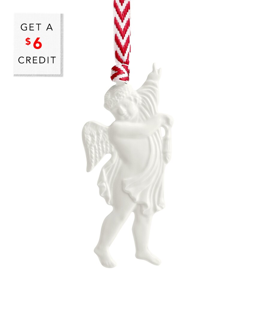Wedgwood Cherub Rafael Ornament In White