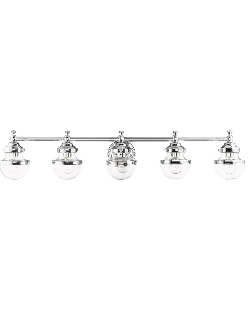 Livex Lighting 5-light Polished Chrome Vanity Sconce Wall Light