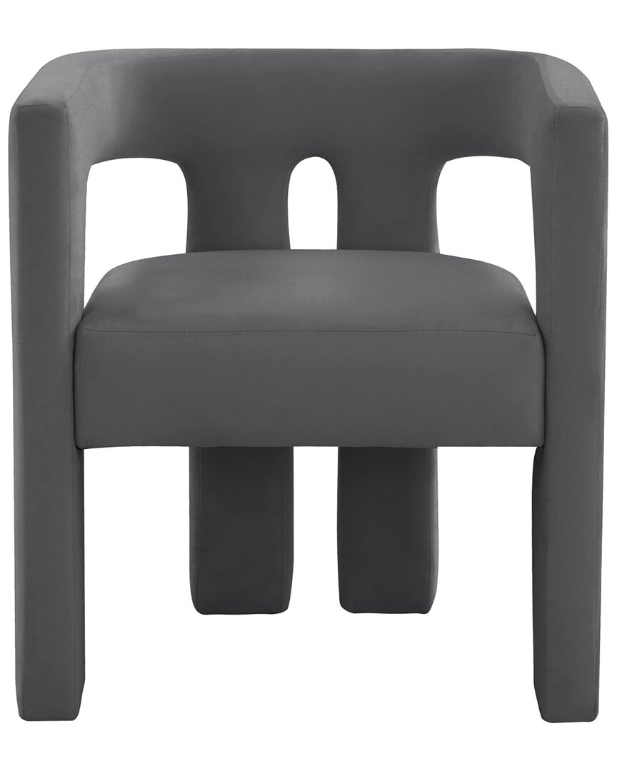 Tov Furniture Sloane Dark Grey Velvet Chair