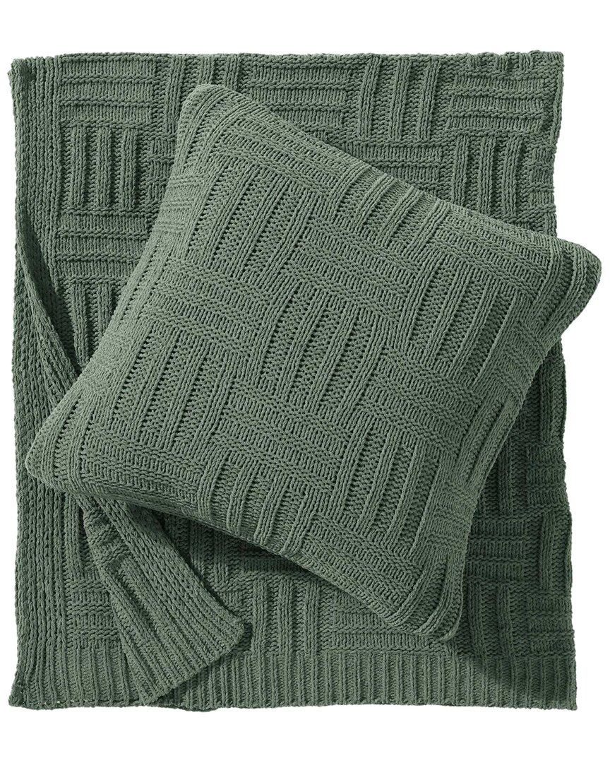 Tommy Bahama Discontinued Chain Basket Knit Decorative Pillow
