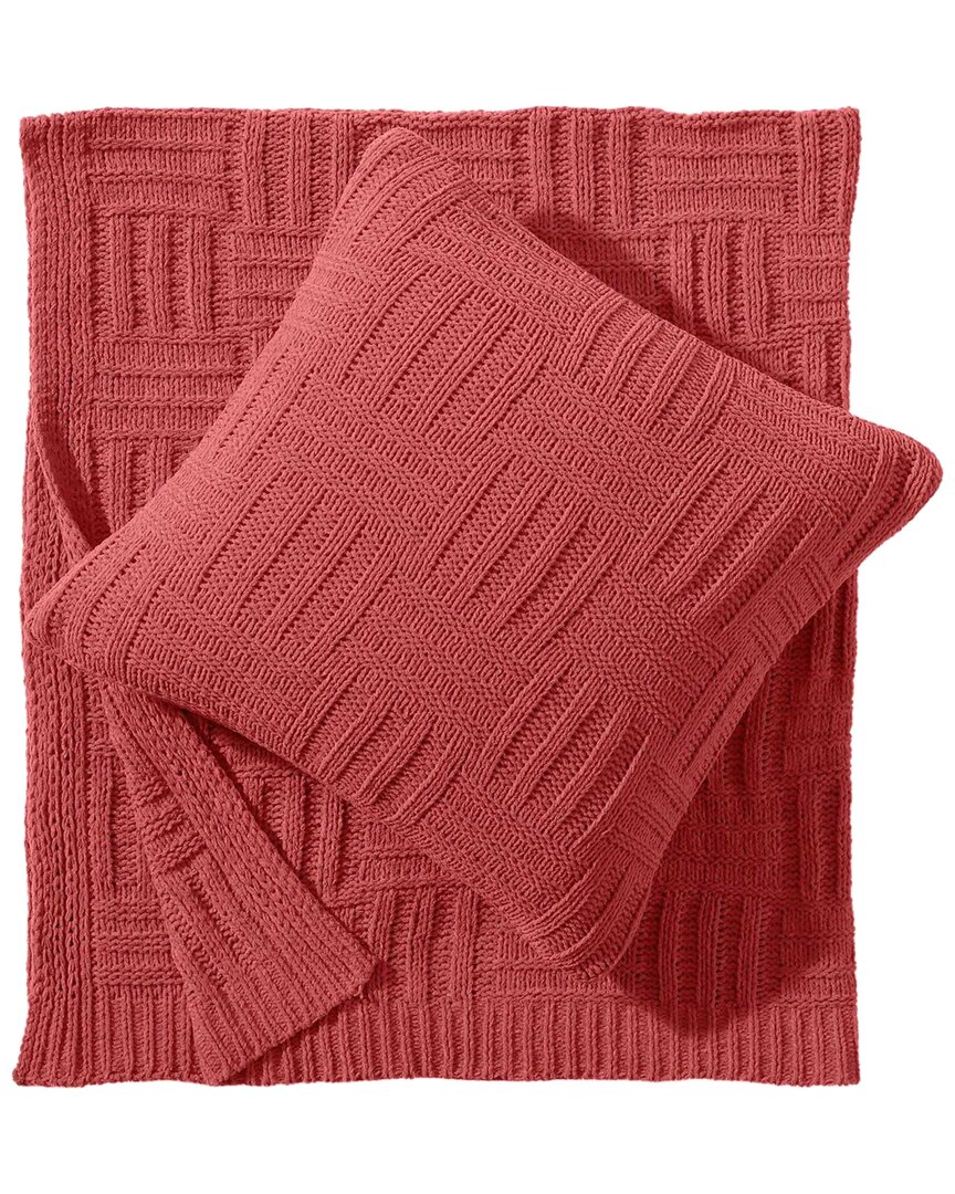 Tommy Bahama Discontinued  Chain Basket Knit Decorative Pillow