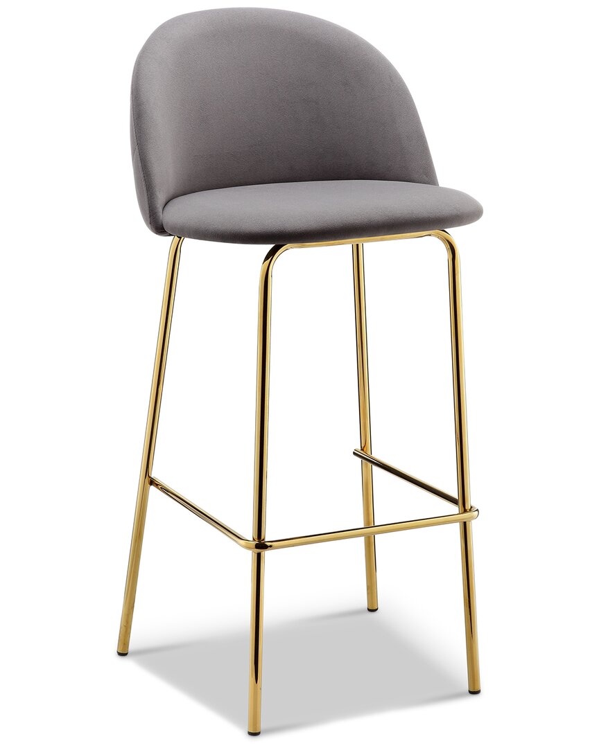 Design Guild Premium Upholstered Dining Room Bar High Back Stool Medium Height (gray Stain Resistant