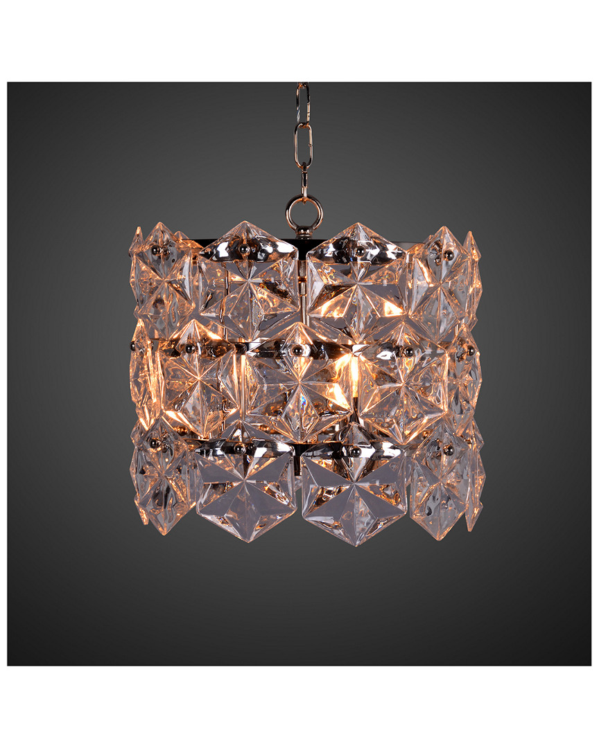 Zentique Crystal Pendant Chandelier In Transparent