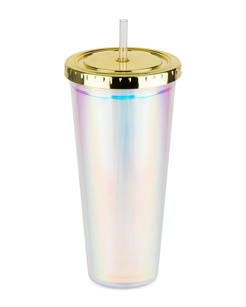 Blush Iridescent Drink Tumbler