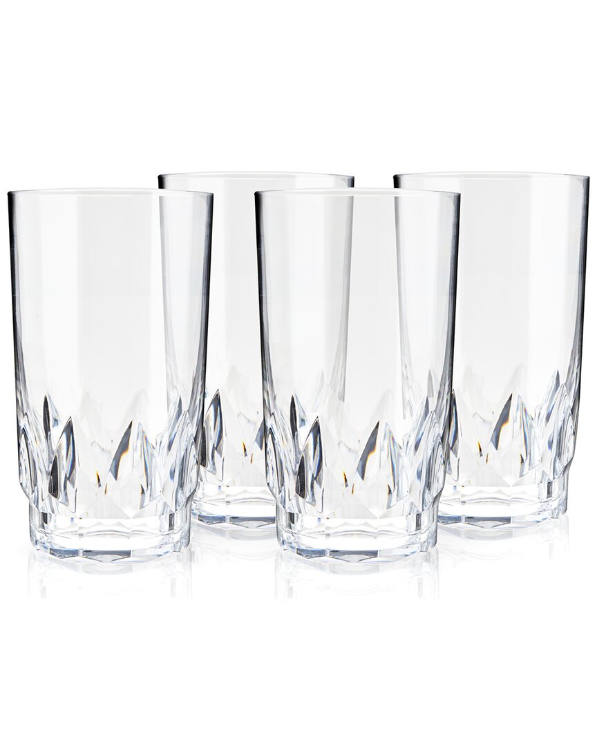 Viski Shatterproof Acrylic Highball Tumblers