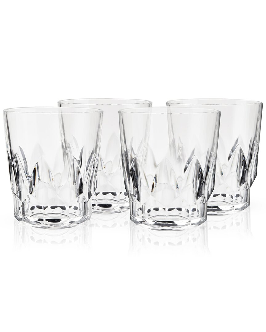 Viski Shatterproof Acrylic Rocks Tumblers