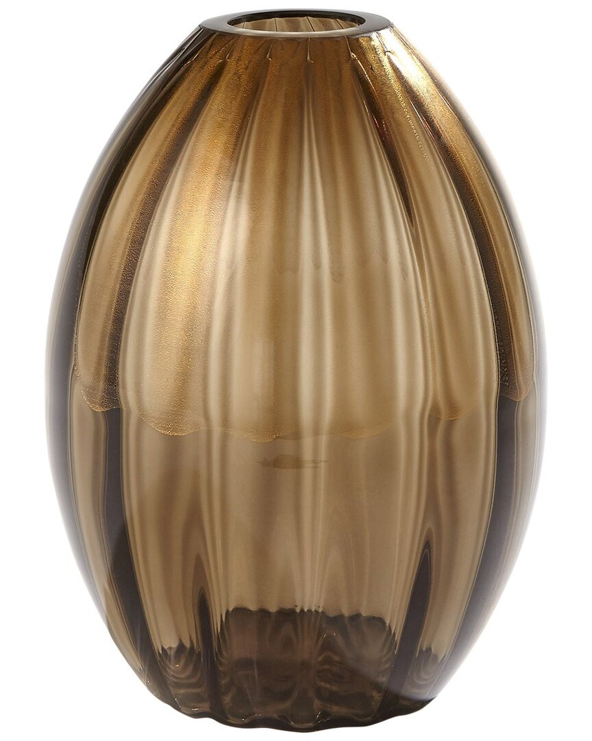 Global Views Balloon Vase In Brown