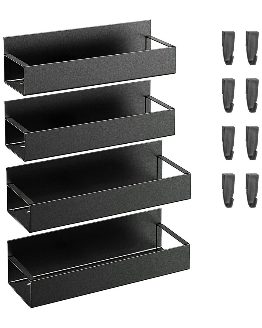 Shop Fresh Fab Finds 4pc Spice Rack In Black