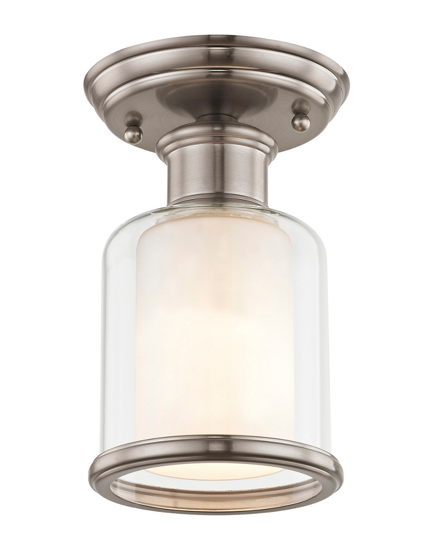 Livex Lighting Livex Middlebush 1-light Brushed Nickel Ceiling Mount