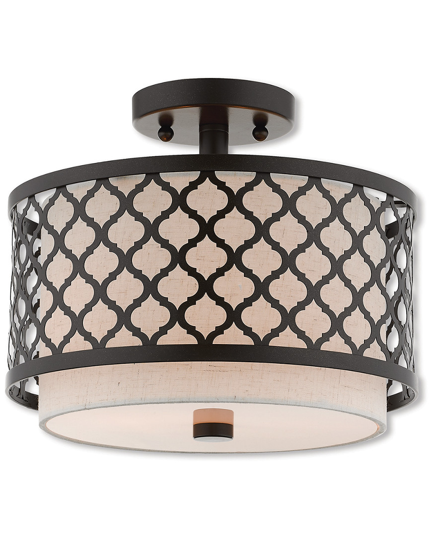 Livex Lighting Livex Arabesque 2 Light Ebz Ceiling Mount