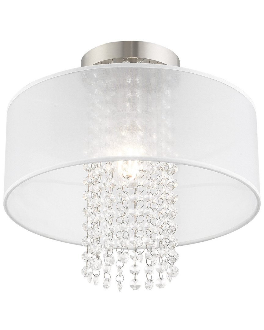 Livex Lighting Livex Bella Vista 1-light Brushed Nickel Ceiling Mount