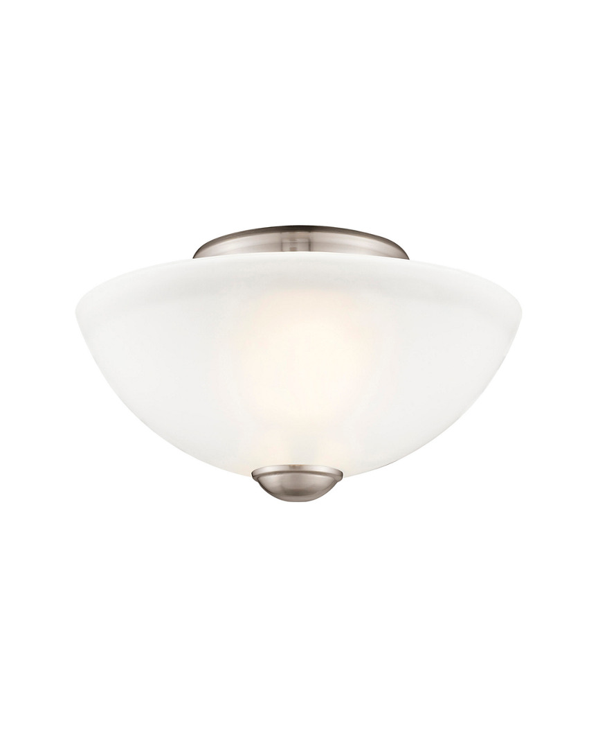 Livex Lighting Livex Somerset 2-light Brushed Nickel Ceiling Mount