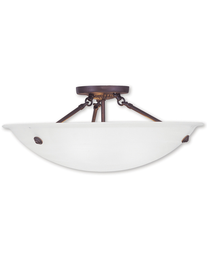 Livex Lighting Livex Oasis 3-light Bronze Ceiling Mount