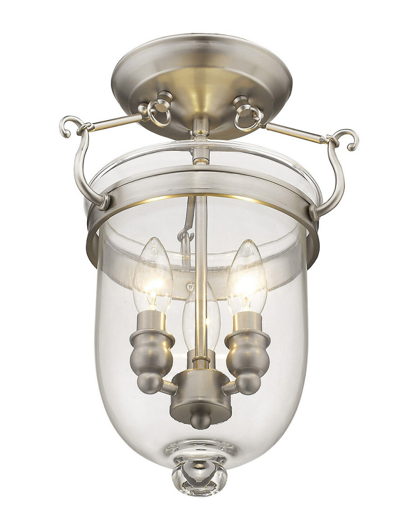 Livex Lighting Livex Jefferson 3-light Brushed Nickel Ceiling Mount
