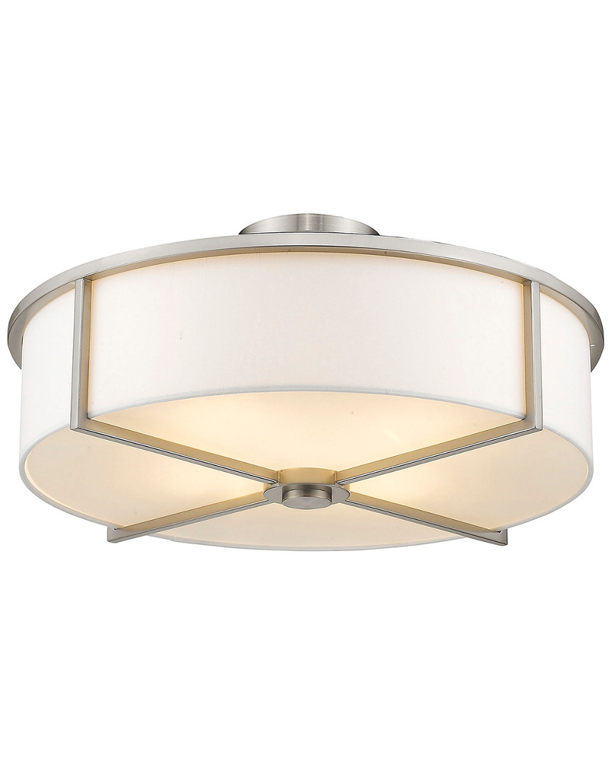 Livex Lighting Livex Wesley 4-light Brushed Nickel Ceiling Mount