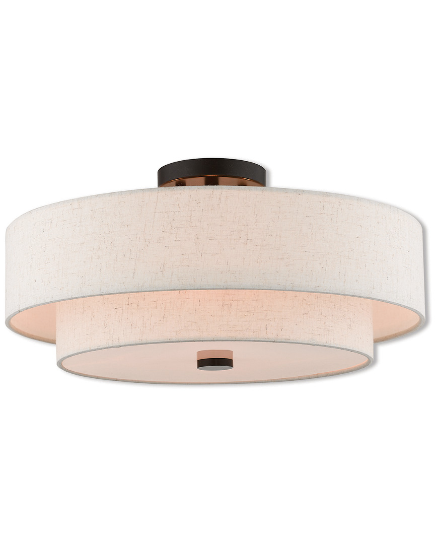Livex Lighting Livex Claremont 4 Light Ebz Ceiling Mount