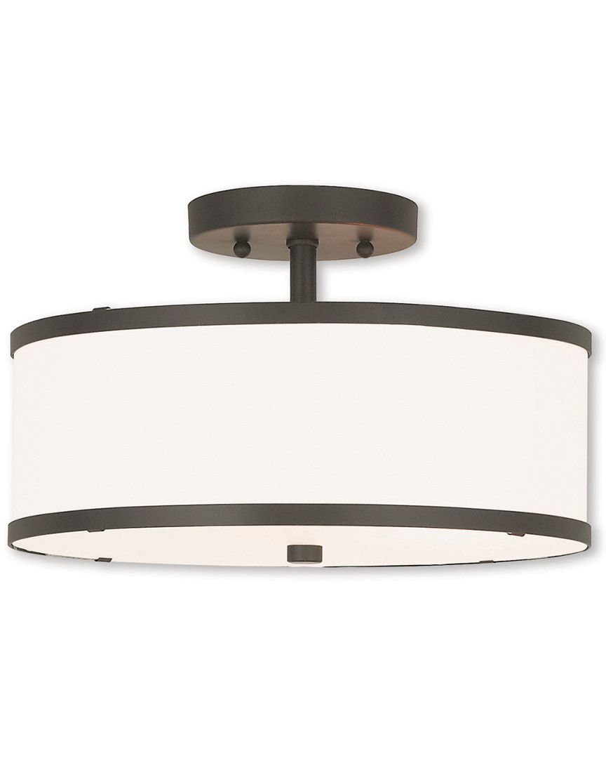 Livex Lighting Livex Park Ridge 2-light Bronze Ceiling Mount
