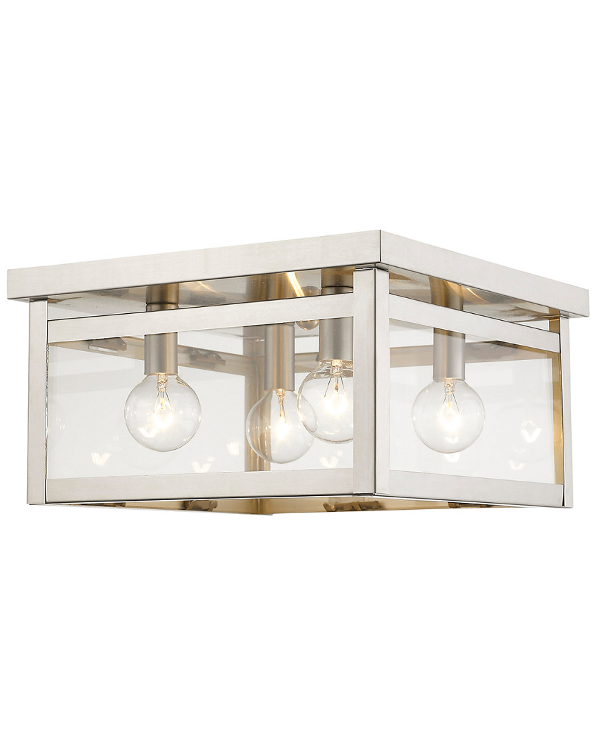 Livex Lighting Livex Milford 4-light Brushed Nickel Ceiling Mount