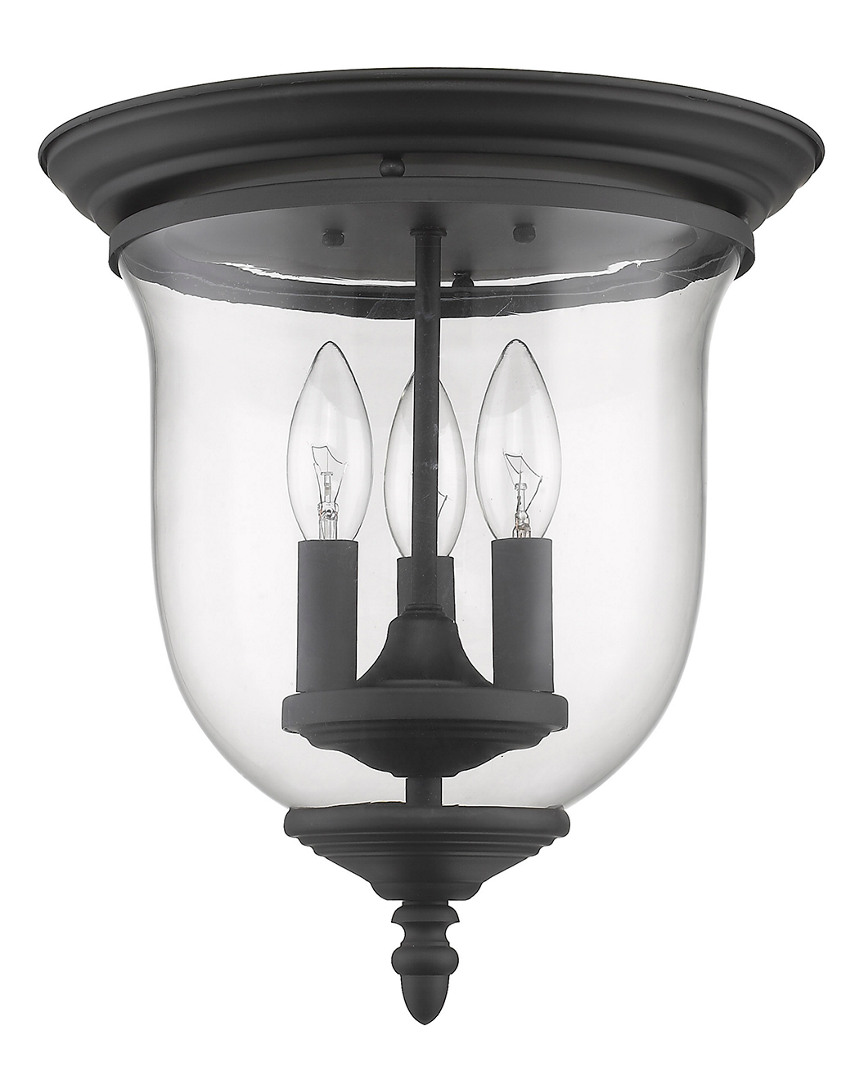 Livex Lighting Livex Legacy 3-light Black Ceiling Mount