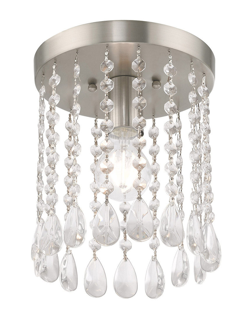 Livex Lighting Livex Elizabeth 1 Light Brushed Nickel Ceiling Mount