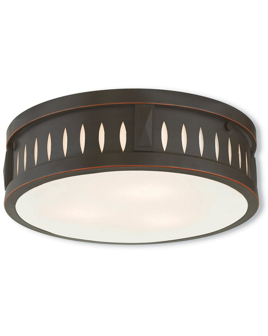 Livex Lighting Discontinued Livex Vista 3-light Olde Bronze Ceiling Mount