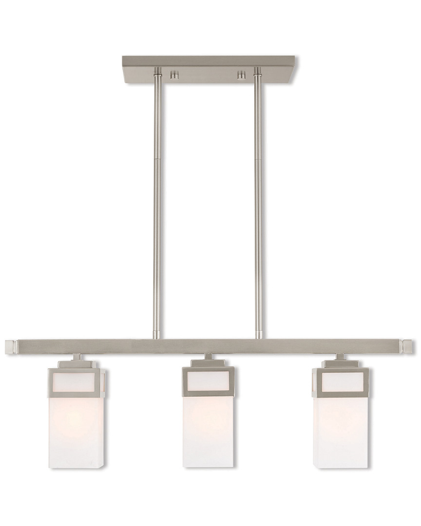 Livex Lighting Livex Harding 3 Light Bn Linear Chandelier