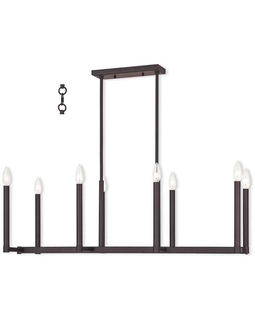 Livex Lighting Livex Alpine 8-light Bronze Linear Chandelier