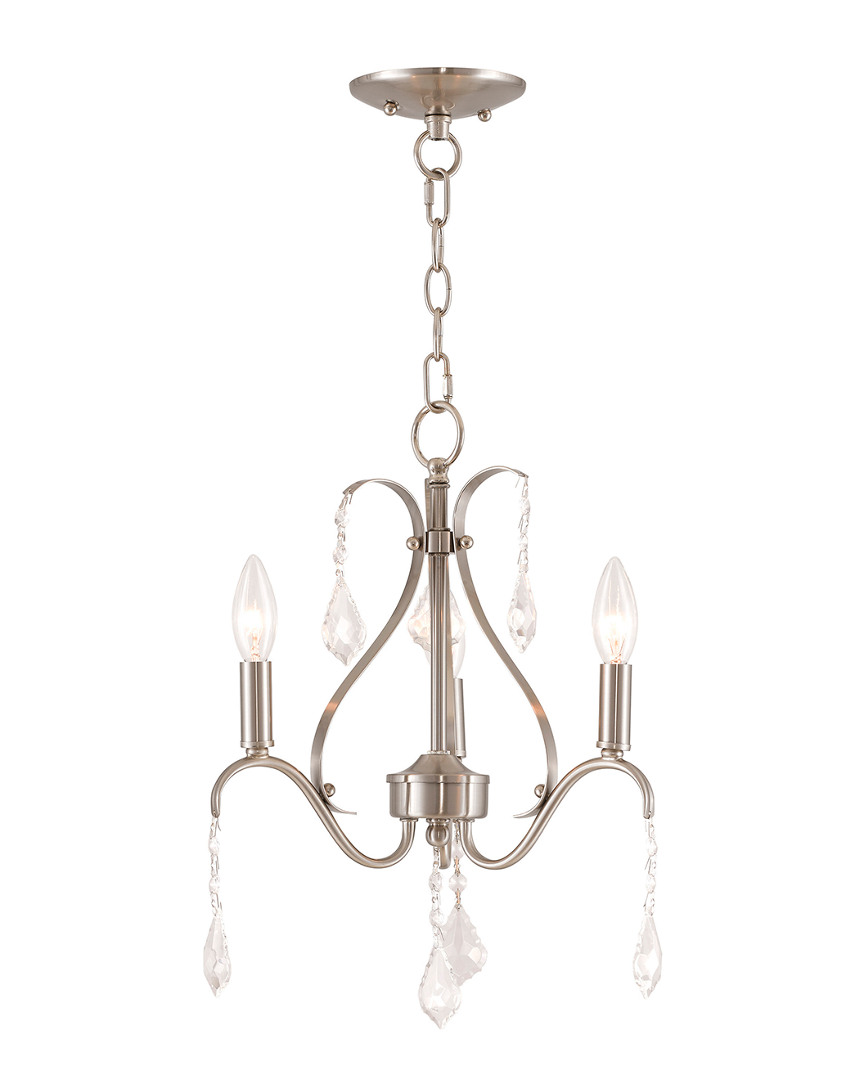 Livex Lighting Livex Caterina 3-light Brushed Nickel Mini Chandelier