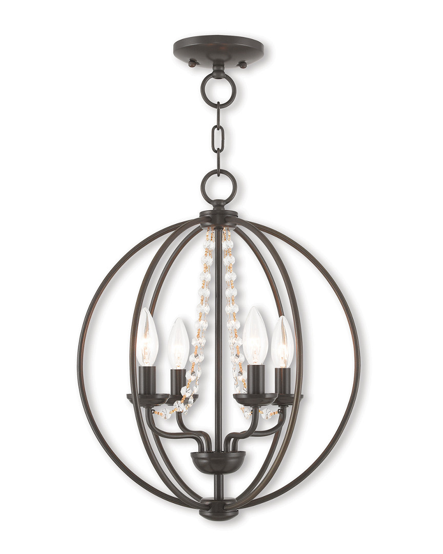 Livex Lighting Livex Arabella 4-light Ebz Mini Chandelier/flush Mount