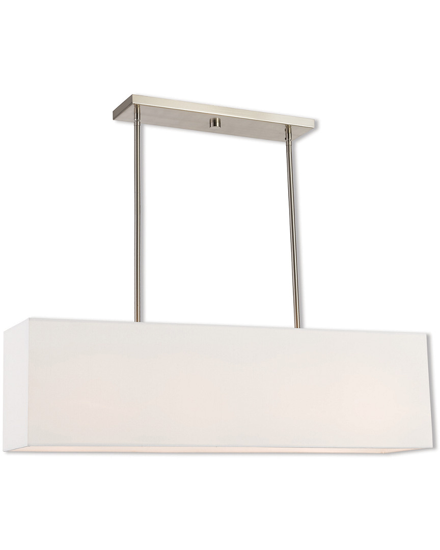 Livex Lighting Livex Summit 4 Light Bn Linear Chandelier
